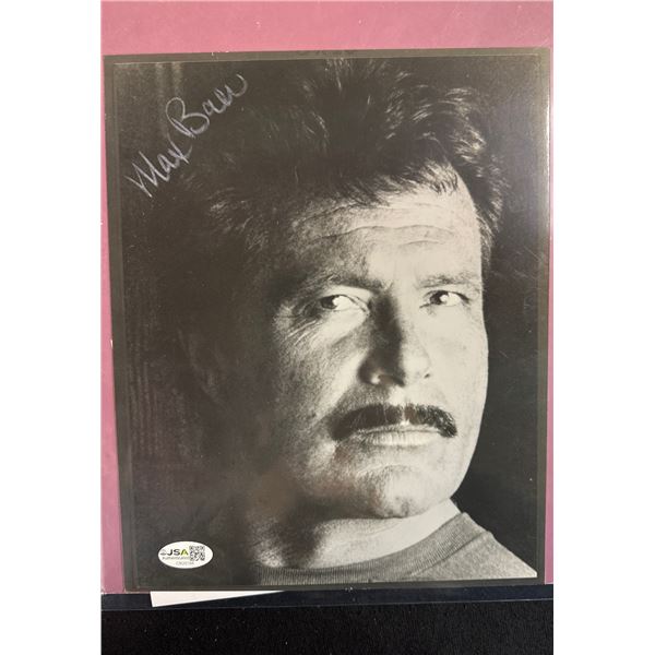 Max Baer Jr Signed 8 x 10 B&W Photo JSA Certified Genuine Signature CM26168