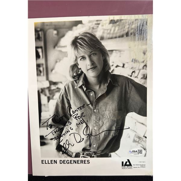Ellen DeGeneres Signed Autographed 8x10 B&W Photo JSA Certified CM26159