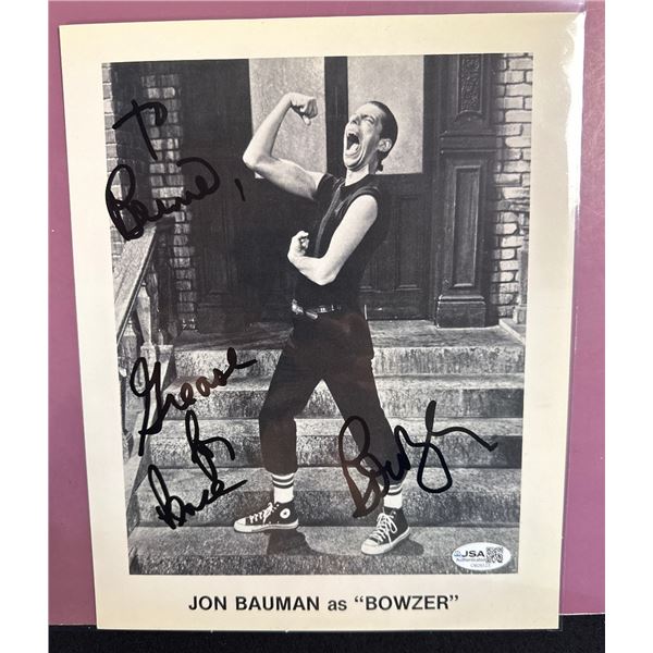 Jon Bauman "Bowzer" Sha Na Na Autographed 8x10 Photo JSA Certified CM26123
