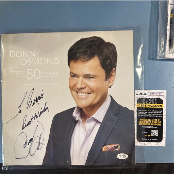 Donny Osmond Signed 2015 Fifty 50 Years Commemorative Calendar JSA COA