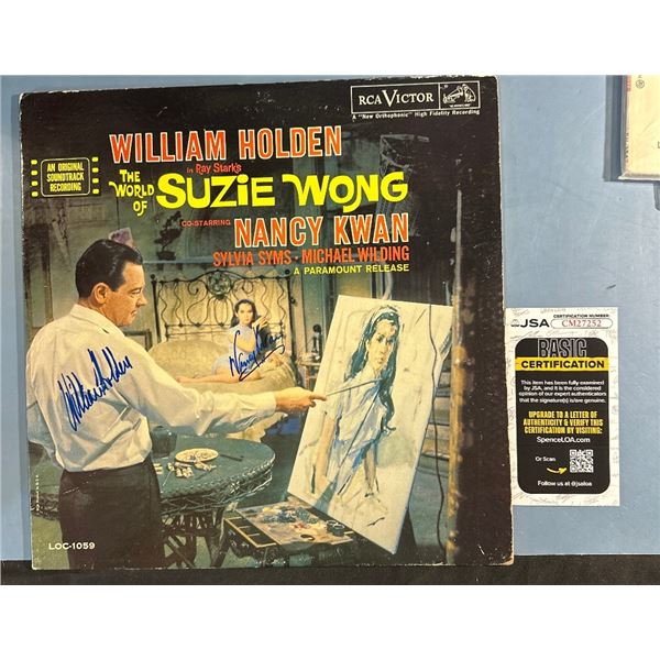 The World of Suzie Wong Signed LP William Holden & Nancy Kwan JSA COA Vinyl