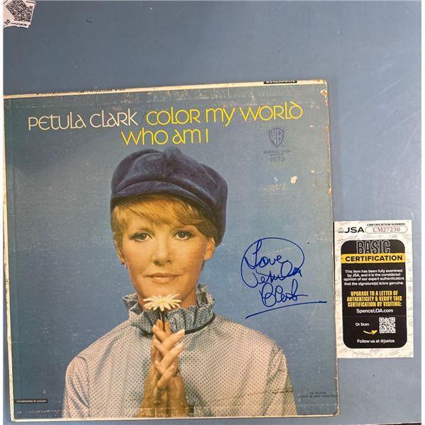 Petula Clark Signed "Color My World / Who Am I" LP JSA Certified Autograph