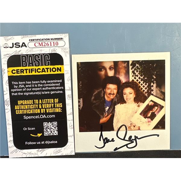 Jane Seymour Autographed Polaroid Photo JSA Basic Certified CM26110