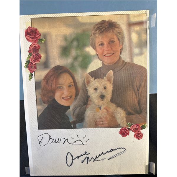 Anne Murray Autographed Signed Photo Holding Westie Dog
