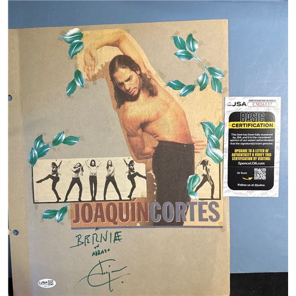 JoaquÃ­n CortÃ©s Autographed Signed Scrapbook Page JSA Certified CM26137