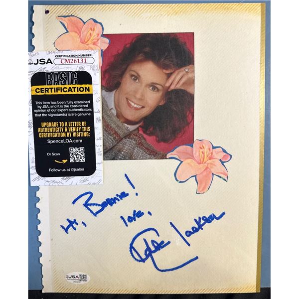 Kate Jackson Signed Page JSA Certified & DeLee Lively "Grand Hotel" Autograph