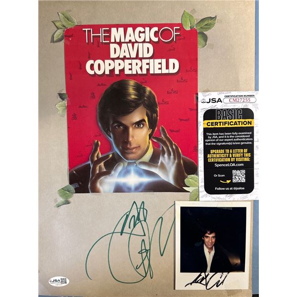 David Copperfield Autographed Display w/ Signed Photo JSA Certified CM27255