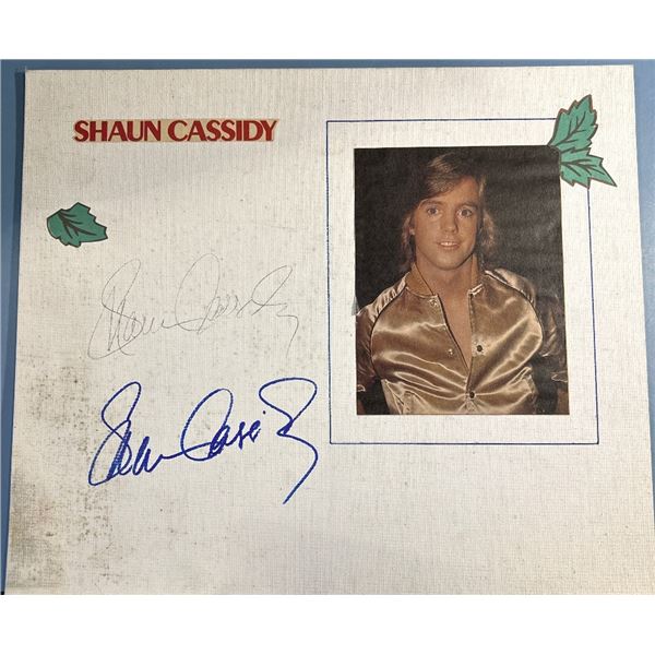 Shaun Cassidy Autographed Photo on 12x14 Grumbacher Canvas Board
