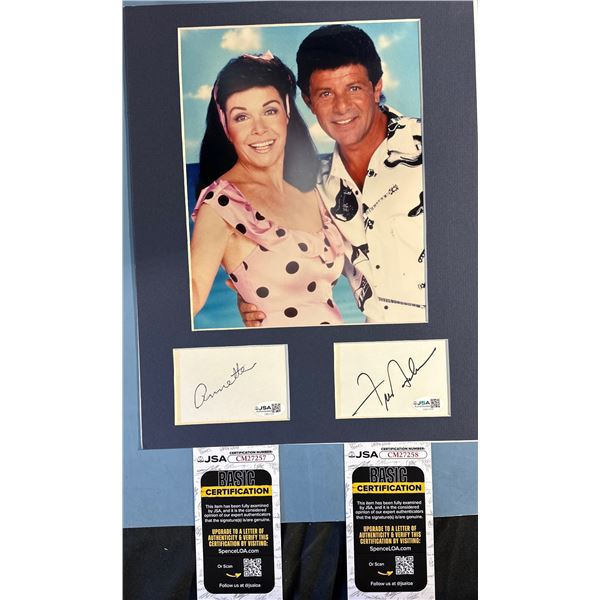 Annette Funicello & Frankie Avalon Dual Signed Photo & Autographs JSA