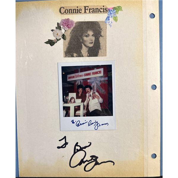 Connie Francis & Coronation Street Cast Autograph Scrapbook Pages Lot