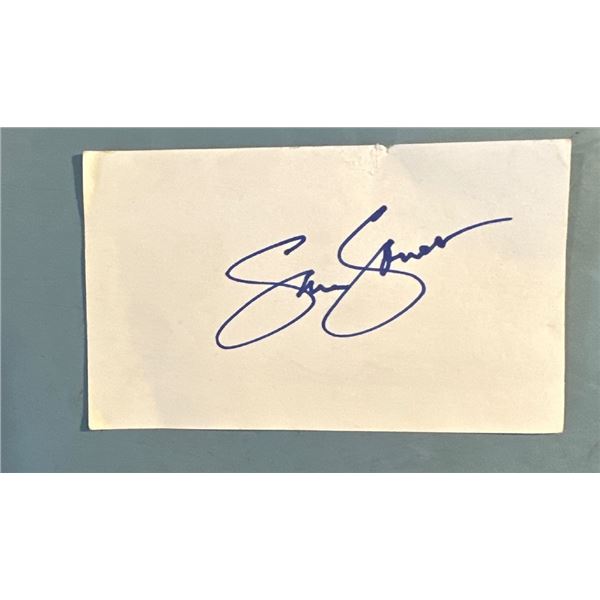 Sam Jones Autographed Signed Index Card Basketball Hall of Fame