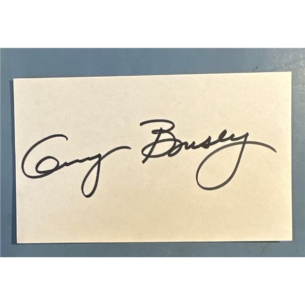 Gary Busey Autographed Signed 3x5 Index Card