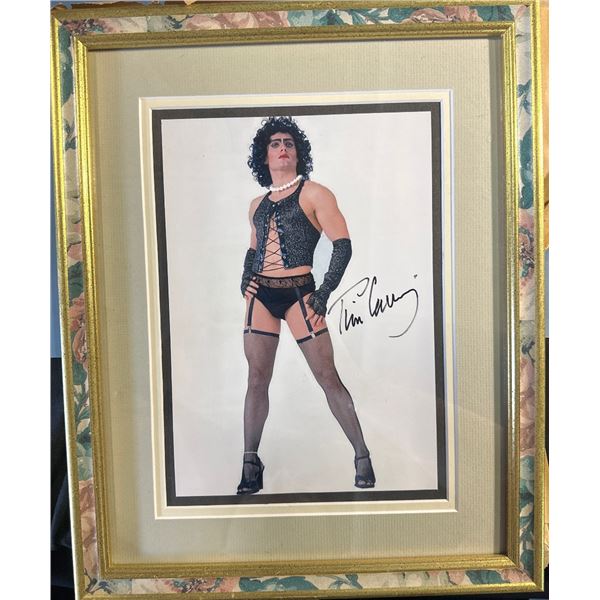 Framed Tim Curry Signed Rocky Horror Picture Show Dr. Frank-N-Furter Photo