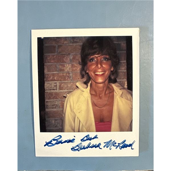 Barbara McLeod Signed Autograph Polaroid Photo Vintage