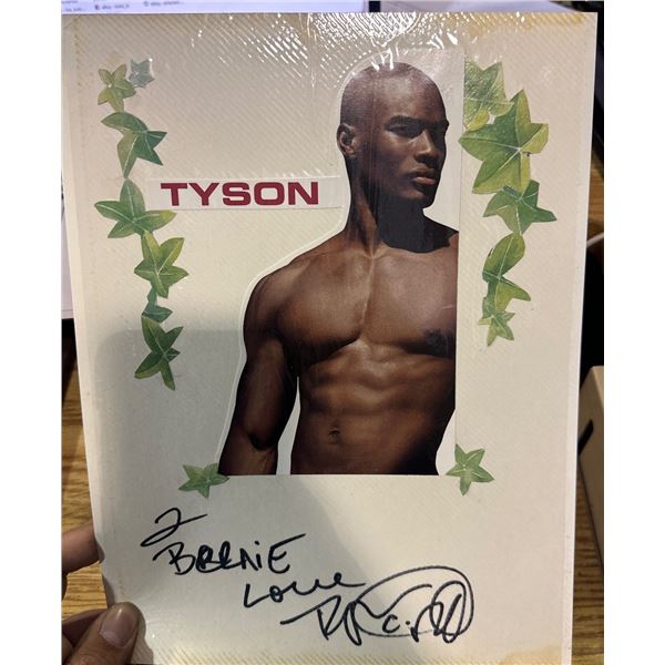 Tyson Beckford Autographed Handmade Collage & Vintage Woman's Portrait Photo