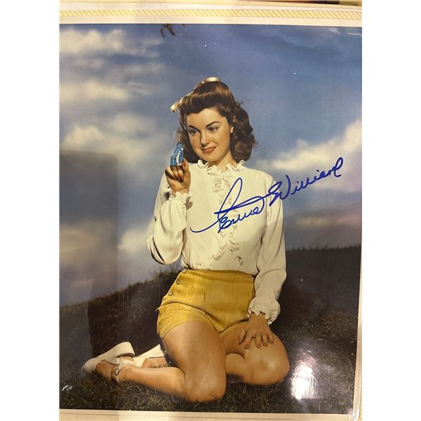 Esther Williams Autographed Photo 8x10 Actress Holding Butterfly Vintage