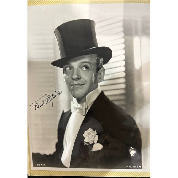 Fred Astaire Signed Black & White Photograph in Tuxedo and Top Hat