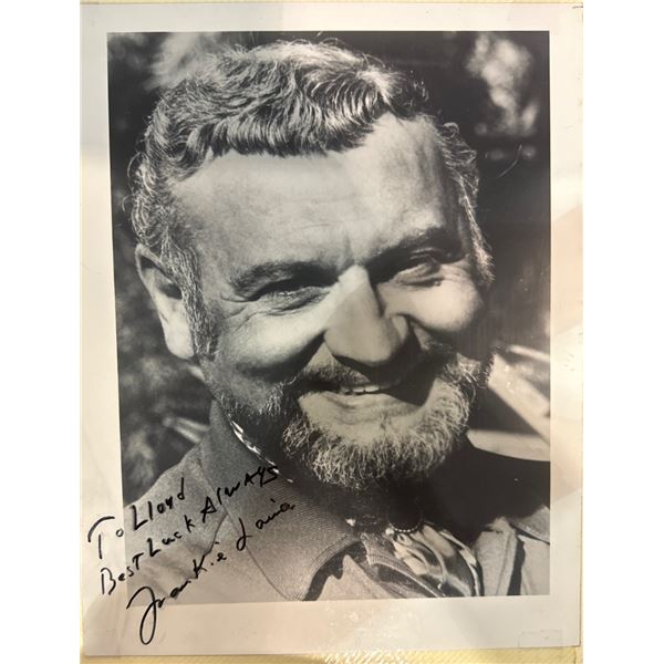 Frankie Laine Autographed B&W Photograph Inscribed "To Lloyd Best Luck Always"