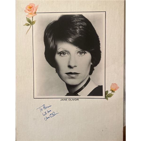 Jane Olivor Signed B&W Photo on Grumbacher Canvas Board 12x16 Personalized