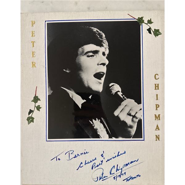 Vintage 1979 Peter Chipman Autographed Signed Photo 12x14 Grumbacher Board