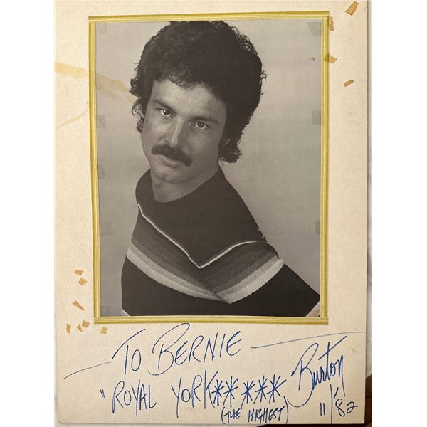 Burton Cummings Signed Autographed Photo 1982 "Royal York" The Guess Who