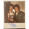 Image 1 : Tom Jones Autographed Photo on 12x14 Grumbacher Canvas Board Signed To Bernie