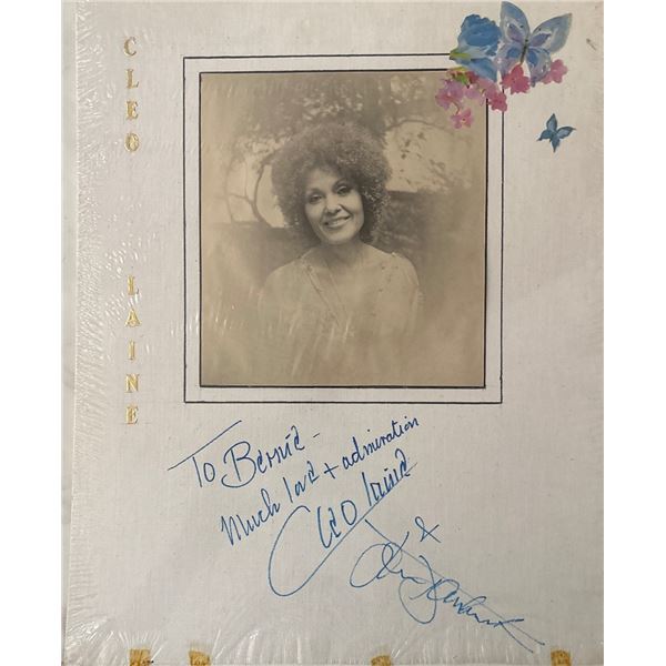 Cleo Laine Autographed Signed 14x18 Canvas Board Photo