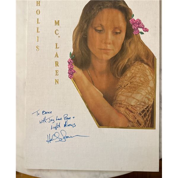 Signed Hollis McLaren Mixed Media Portrait on 12x16 Grumbacher Canvas Board