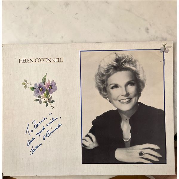 Helen O'Connell Autographed Signed Photo on 14x18 Grumbacher Canvas Board