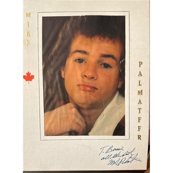 Vintage Autographed Mike Palmatier Photo on 12x16 Grumbacher Canvas Board