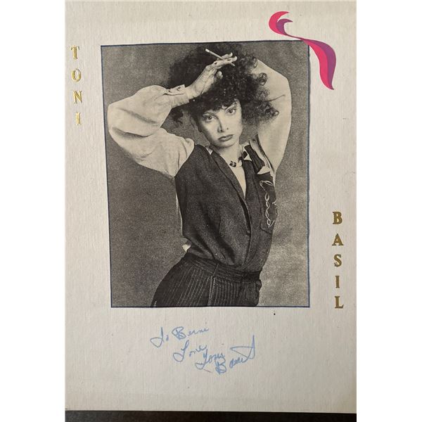 Toni Basil Autographed Signed B&W Photo on 12x16 Grumbacher Canvas Board