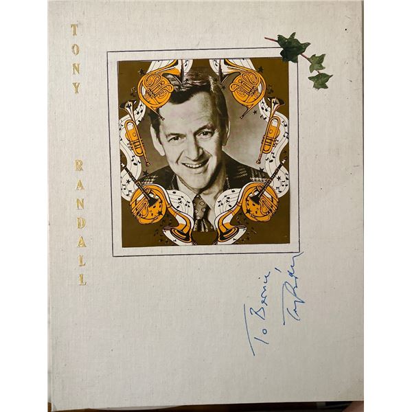 Tony Randall Autographed Photo Collage on 14x18 Grumbacher Canvas Board
