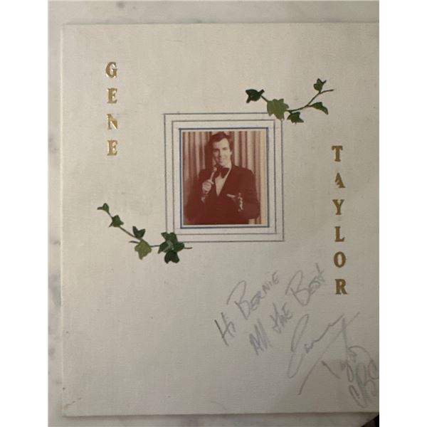 Vintage Gene Taylor Autographed Photo on Grumbacher Canvas Board 14x16