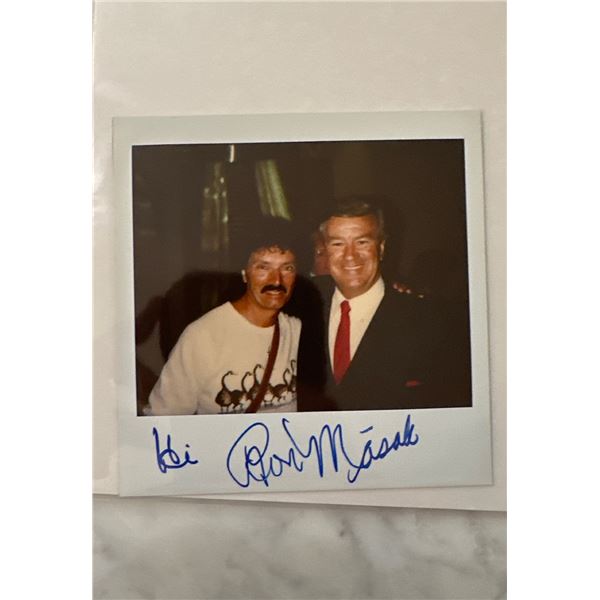 Ron Masak Murder She Wrote Signed polaroid photo