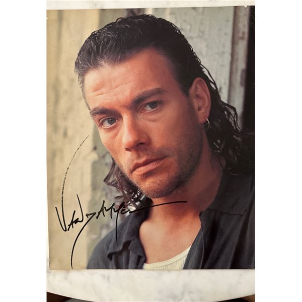 Vintage Jean-Claude Van Damme Signed Autograph 8x10 Photograph