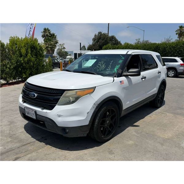 FORD POLICE INTERCEPTOR 2013 SALV/TITLE-SMOG
