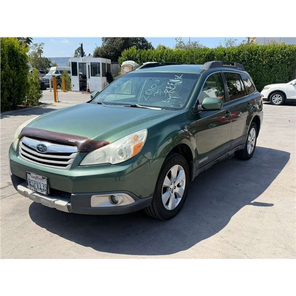 SUBA OUTBACK 2010 APP DUP/T-15 DAYS