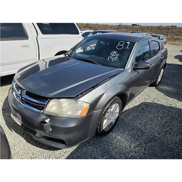 DODGE AVENGER 2012 ADT