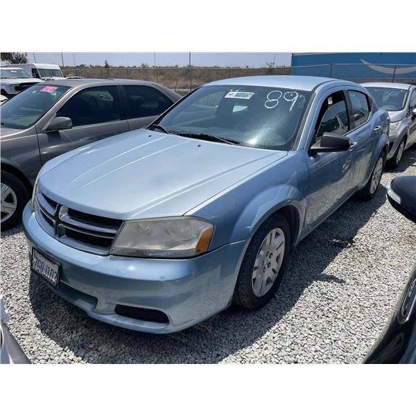 DODGE AVENGER 2013 O/S TITLE GOLDENROD