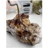 Image 4 : 4.6 INCH  HIGH GRADE CITRINE CANDLE HOLDER (HEATED AMETHYST)