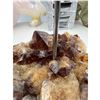 Image 6 : 4.6 INCH  HIGH GRADE CITRINE CANDLE HOLDER (HEATED AMETHYST)