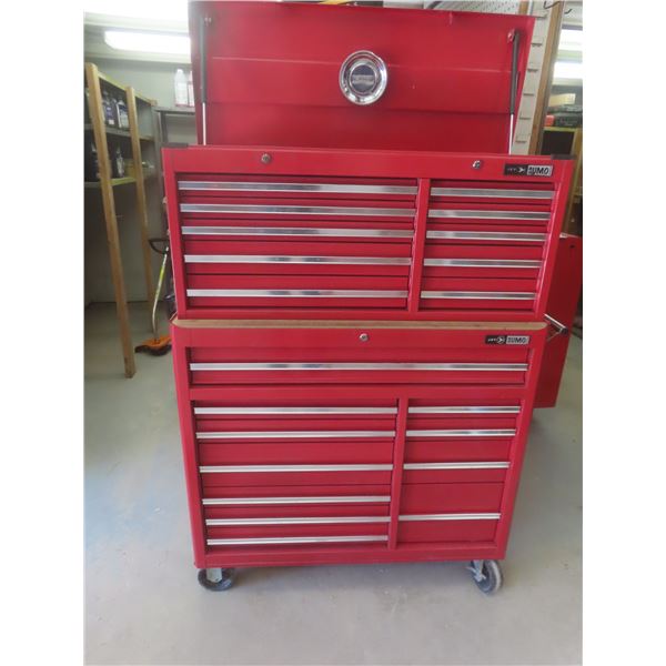 Jet Sumo Series Rolling 2-Pc Tool Cabinet, 57x40x18, w/ Keys