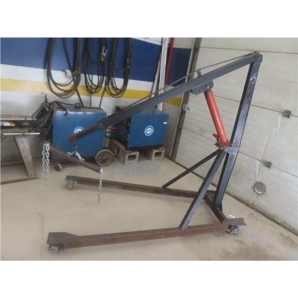 Hydraulic Rolling Custom-Built Engine Lift w/ Leveler