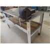 Image 5 : Stationary Steel Work Bench, 36x26x60, w/ 6" Record Vise