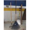 Image 1 : Yard Tools – Scoop Shovels, Fan Rake, and 2 Extra Handles