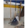 Image 4 : Yard Tools – Scoop Shovels, Fan Rake, and 2 Extra Handles