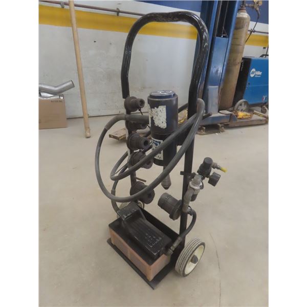 Blue Boy Rolling Hydraulic Pipe Expander, w/ 6 Dies, 1-1/2"–3" Pipe