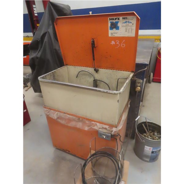 Solv-X Parts Master Solvent Parts Washer, 30 Gallon, w/ Extra Bags and 2 Trays