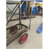 Image 3 : 2 Metal Homemade Rolling Parts Tables, 36x24x36, and Rolling Cart