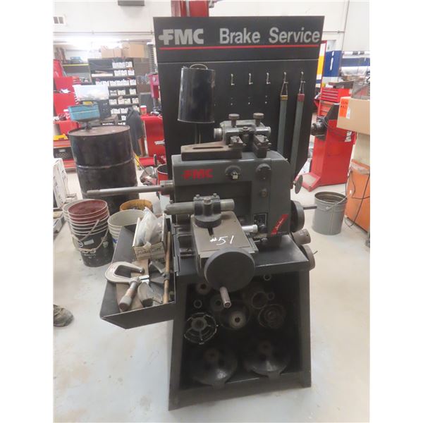 FMC 701 Brake Service, Model 701, w/ Adapters, Calipers, Brake Drum, and Accessories